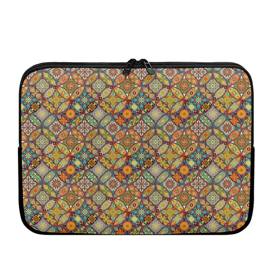 Ethnic Mandala Patchwork Pattern Print Laptop Sleeve