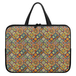 Ethnic Mandala Patchwork Pattern Print Laptop Sleeve With Handle
