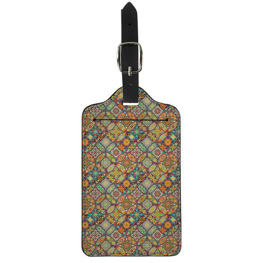Ethnic Mandala Patchwork Pattern Print Luggage Tag