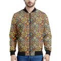 Ethnic Mandala Patchwork Pattern Print Men's Bomber Jacket