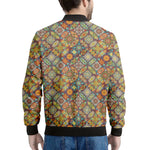 Ethnic Mandala Patchwork Pattern Print Men's Bomber Jacket