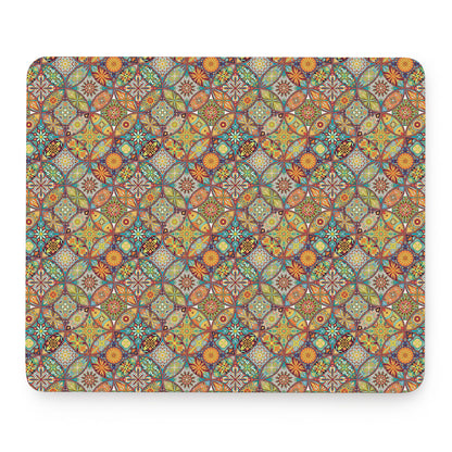 Ethnic Mandala Patchwork Pattern Print Mouse Pad