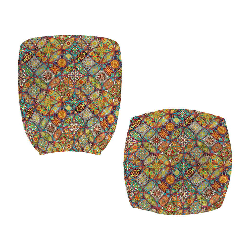 Ethnic Mandala Patchwork Pattern Print Office Chair Cover