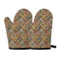 Ethnic Mandala Patchwork Pattern Print Oven Mitts