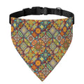 Ethnic Mandala Patchwork Pattern Print Over The Collar Dog Bandana