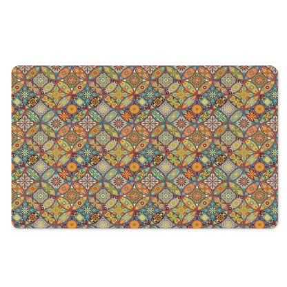 Ethnic Mandala Patchwork Pattern Print Polyester Doormat