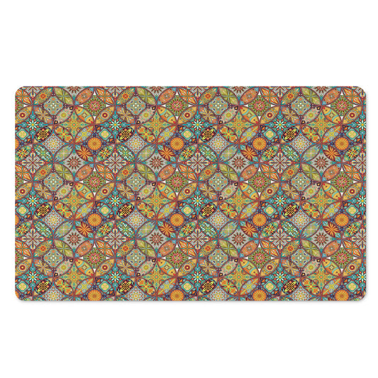 Ethnic Mandala Patchwork Pattern Print Polyester Doormat