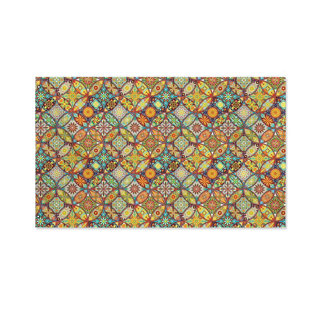 Ethnic Mandala Patchwork Pattern Print Polyester Flag