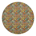 Ethnic Mandala Patchwork Pattern Print Round Blanket