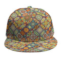 Ethnic Mandala Patchwork Pattern Print Snapback Cap