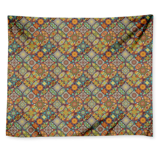 Ethnic Mandala Patchwork Pattern Print Tapestry