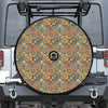 Ethnic Mandala Patchwork Pattern Print Tire Cover With Camera Hole