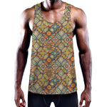 Ethnic Mandala Patchwork Pattern Print Training Tank Top