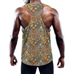 Ethnic Mandala Patchwork Pattern Print Training Tank Top