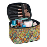 Ethnic Mandala Patchwork Pattern Print Travel Makeup Bag