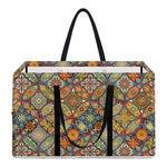 Ethnic Mandala Patchwork Pattern Print Utility Tote Bag