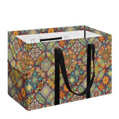 Ethnic Mandala Patchwork Pattern Print Utility Tote Bag