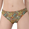 Ethnic Mandala Patchwork Pattern Print Women's Panties