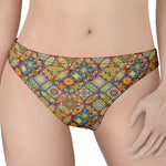 Ethnic Mandala Patchwork Pattern Print Women's Thong