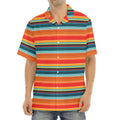 Ethnic Mexican Blanket Pattern Print Aloha Shirt