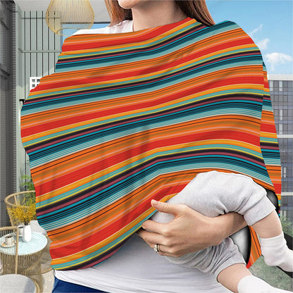 Ethnic Mexican Blanket Pattern Print Baby Seat Cover