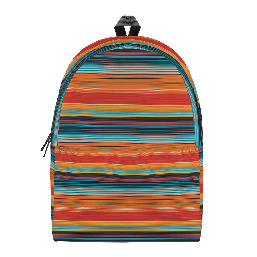 Ethnic Mexican Blanket Pattern Print Backpack