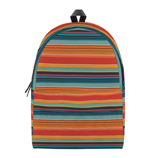 Ethnic Mexican Blanket Pattern Print Backpack