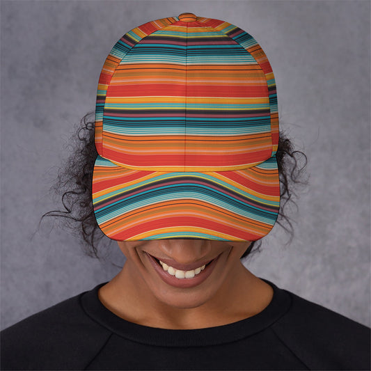 Ethnic Mexican Blanket Pattern Print Baseball Cap