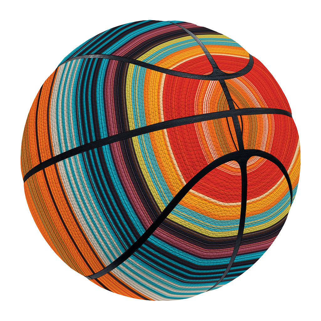 Ethnic Mexican Blanket Pattern Print Basketball