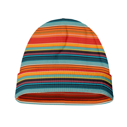 Ethnic Mexican Blanket Pattern Print Beanie