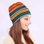 Ethnic Mexican Blanket Pattern Print Beanie