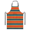 Ethnic Mexican Blanket Pattern Print Bib Apron With Pocket