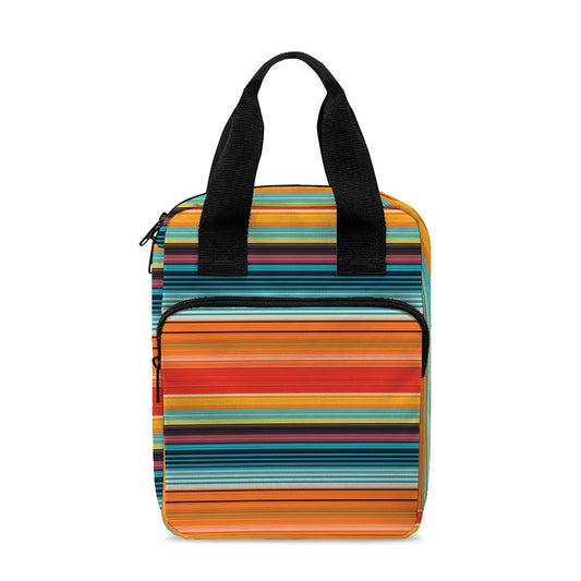Ethnic Mexican Blanket Pattern Print Bible Tote Bag
