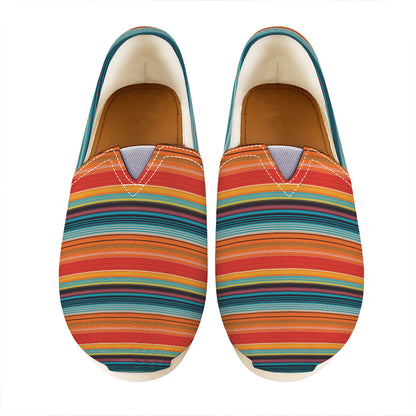 Ethnic Mexican Blanket Pattern Print Casual Shoes