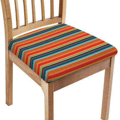 Ethnic Mexican Blanket Pattern Print Chair Cushion Cover