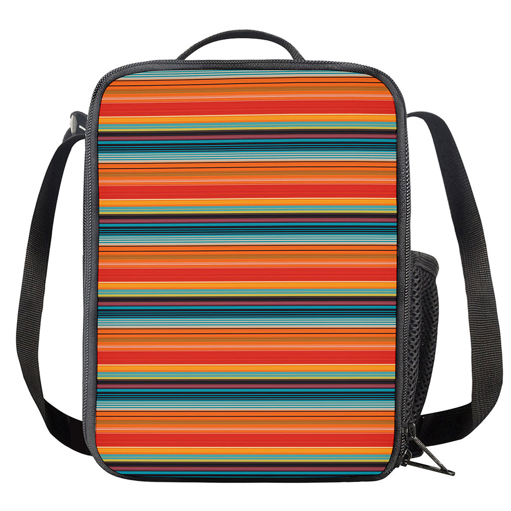 Ethnic Mexican Blanket Pattern Print Crossbody Lunch Bag