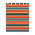 Ethnic Mexican Blanket Pattern Print Curtain