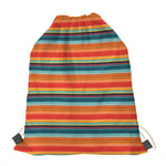 Ethnic Mexican Blanket Pattern Print Drawstring Bag