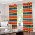 Ethnic Mexican Blanket Pattern Print Extra Wide Grommet Curtains