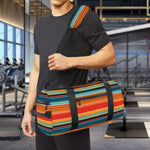 Ethnic Mexican Blanket Pattern Print Gym Bag