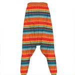 Ethnic Mexican Blanket Pattern Print Hammer Pants