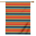 Ethnic Mexican Blanket Pattern Print House Flag