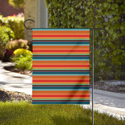 Ethnic Mexican Blanket Pattern Print House Flag