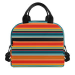 Ethnic Mexican Blanket Pattern Print Insulated Lunch Bag