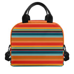 Ethnic Mexican Blanket Pattern Print Insulated Lunch Bag