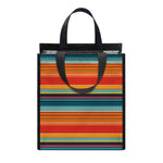 Ethnic Mexican Blanket Pattern Print Insulated Lunch Tote