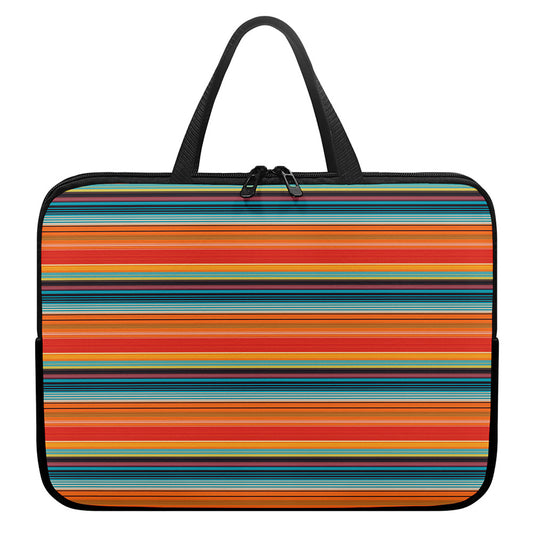 Ethnic Mexican Blanket Pattern Print Laptop Sleeve With Handle