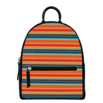 Ethnic Mexican Blanket Pattern Print Leather Backpack