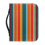 Ethnic Mexican Blanket Pattern Print Leather Bible Cover
