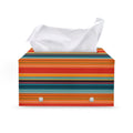 Ethnic Mexican Blanket Pattern Print Leather Tissue Box Cover